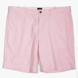 J.Crew 32" oxford shorts 9" inseam in light hibiscus NWT